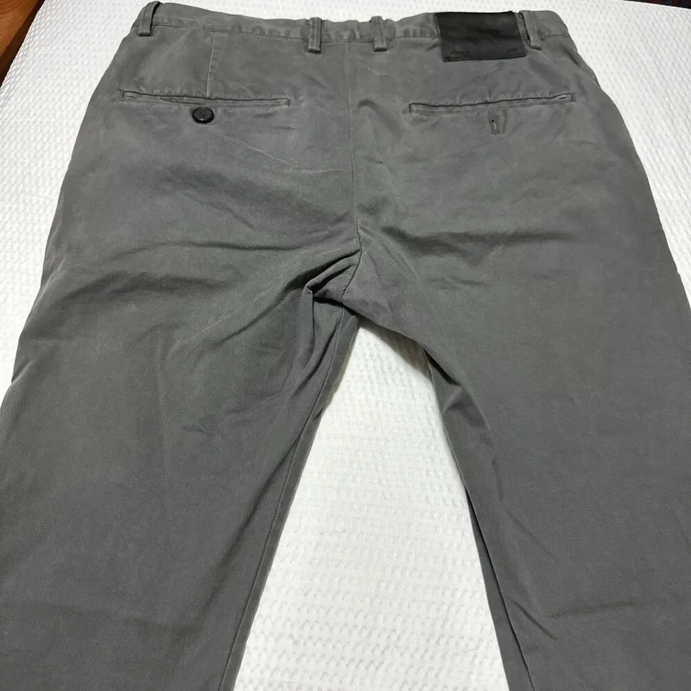 Mens All Saints Pipe Chino Trousers Size 30 Gray